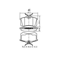 Pkw - Pastillas Freno Para Auto 803.03400