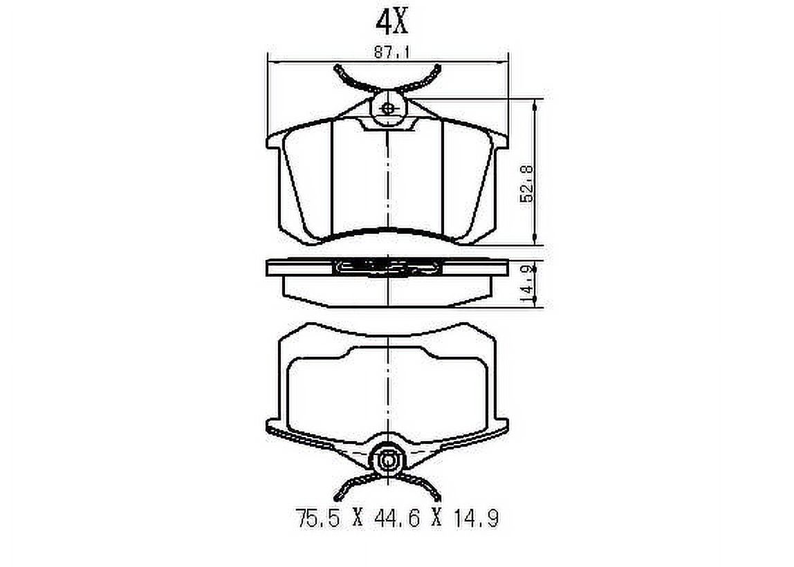 Pkw - Pastillas Freno Para Auto 803.03400