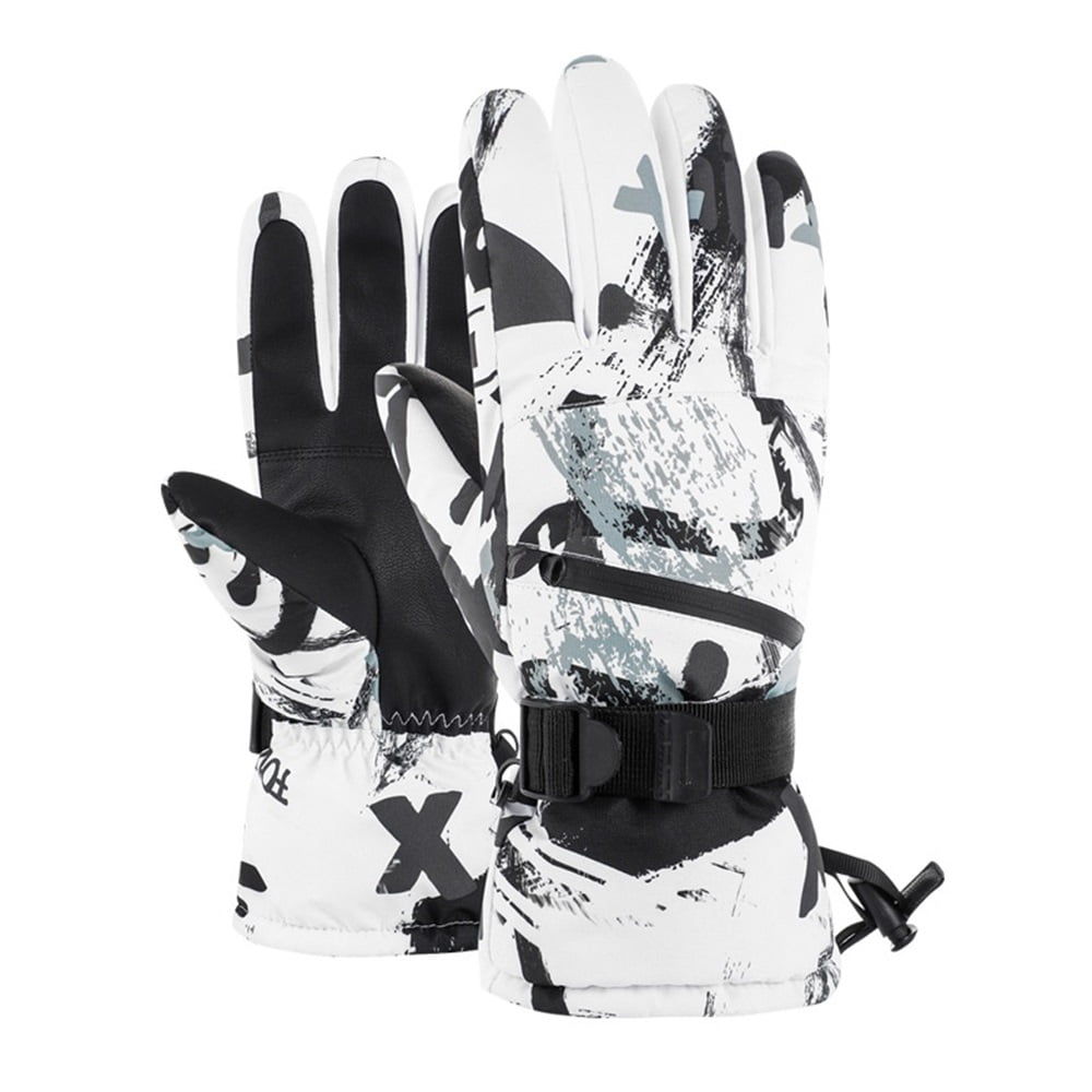 Xusx111 - Guantes De Esquí - Guantes De Pantalla Táctil Impermeable Cálido Para La Nieve Y Actividades Al Aire Libre, Antideslizante Al Aire Libre Ciclismo Nieve (l)