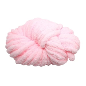 Magideal - Hilo Grueso De Chenilla, Hilo Súper Voluminoso, Hilo Grueso Lavable, Fibras Acrílicas Para Cama, Brazo De Ganchillo, Cojín Para Sofá Tejido Rosa Claro