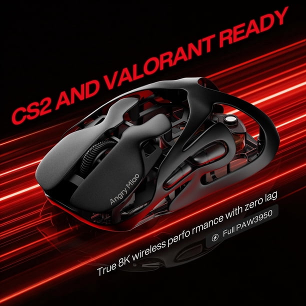 Mouse Gamer Inalámbrico Am Infinity 30k Dpi | Lider