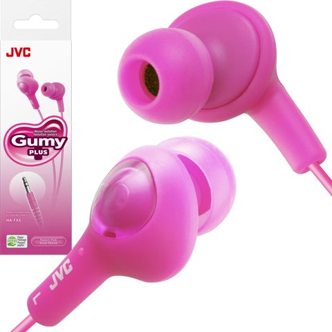 Audífonos Intrauditivos Jvc Hafx5P Gumy Plus (Rosa)