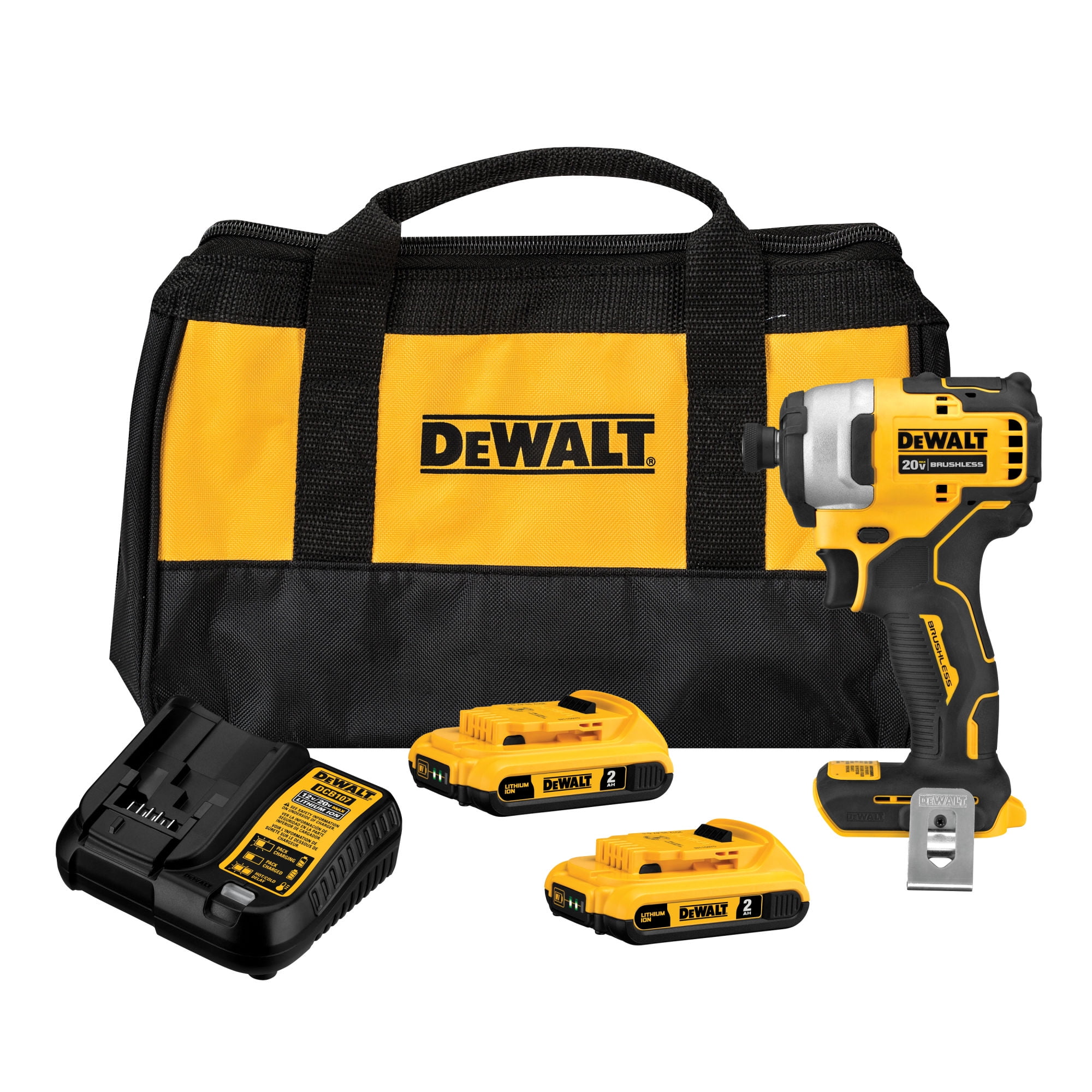 Atornillador De Impacto Atomic 20v + 2bat Dewalt Dcf809d2-b2