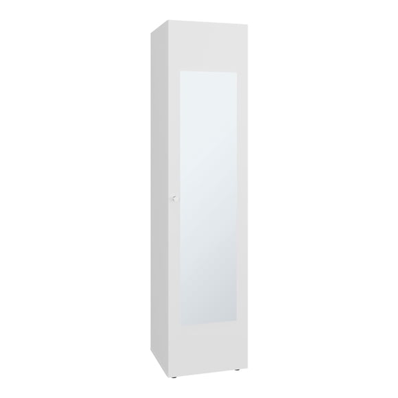 Closet 1 Puerta Con Espejo 170,0x40,0x40,2 Cm Blanco