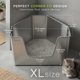 thumbnail image 2 of Caja de arena Drownala XL de esquina en acero inoxidable, 2 of 8