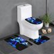 thumbnail image 1 of Sonic Juego de 3 alfombras de baño de coral fleece: tapete de baño + alfombra de inodoro en forma de U + funda de tapa de inodoro en forma de O, 1 of 6