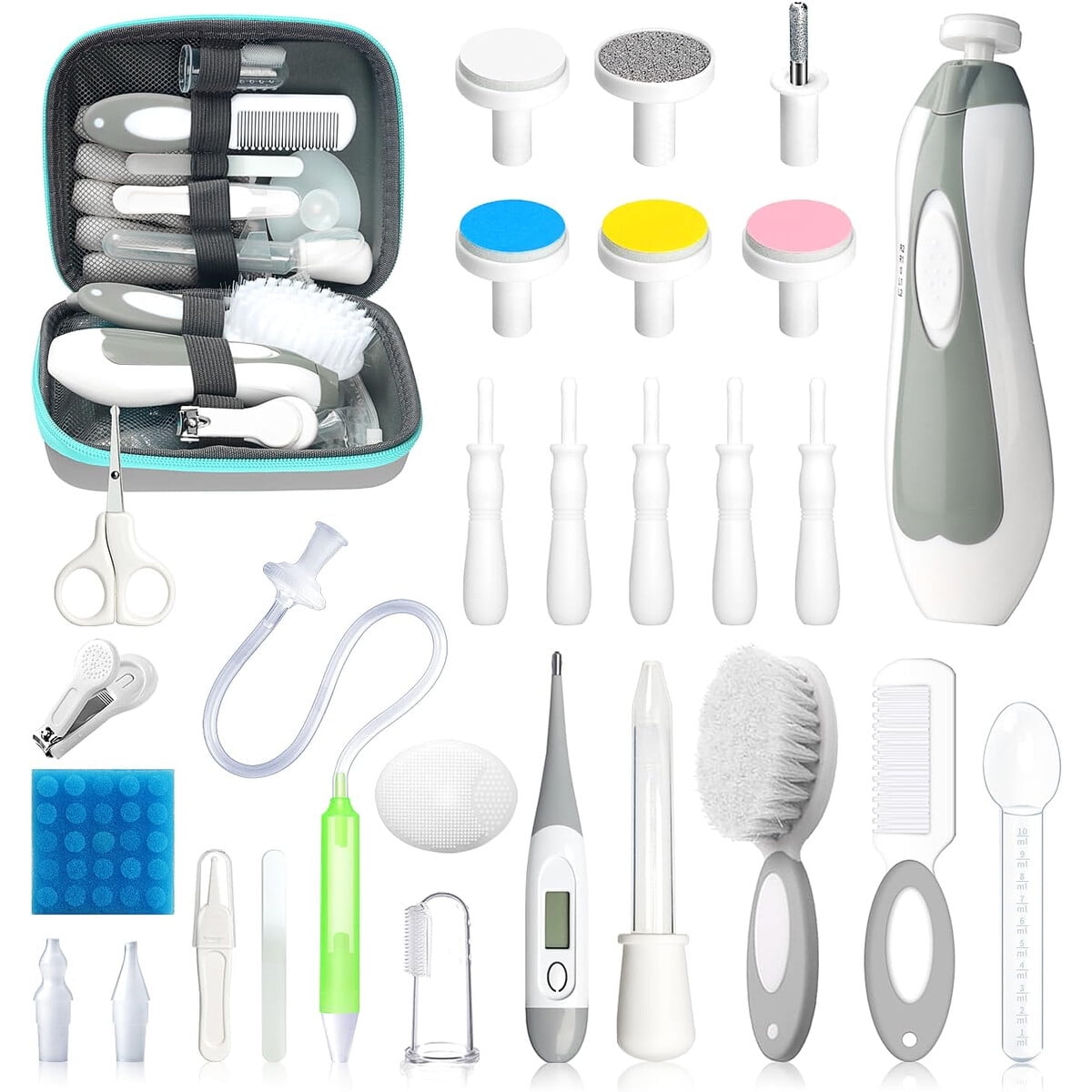 Set Cuidado Bebé Qunlionslife 28 En 1 Lima Eléctrica