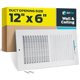 thumbnail image 1 of Cubierta de ventilación EZ-FLO 30x15 cm Blanco Acero 2 vías HVAC, 1 of 6