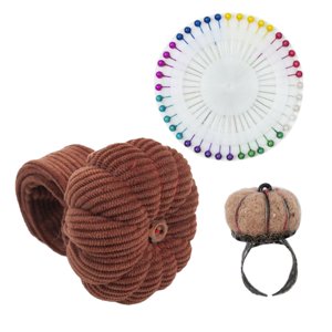 Bothyi - Kit De Alfiletero De Muñeca En Forma De Calabaza Para Proyectos De Artesanía De Bordado De Costura Marrón