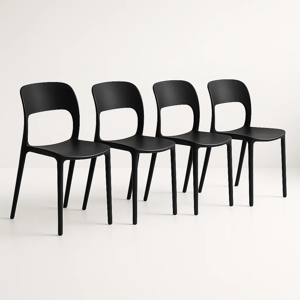 Klik Muebles - Pack De 4 Sillas Kentucky - Negras