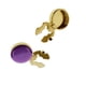 thumbnail image 3 of 2x Gemelos de Metal para Hombre, Decoraciones para Trajes, Camisas de , Decoración , 17,5 Mm de Diámetro, Cubiertas de Botones Clásicas P , Violeta, 3 of 5