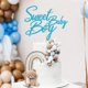 thumbnail image 2 of Adorno para pastel Auteby azul con brillo Sweet Baby Boy, 2 of 7