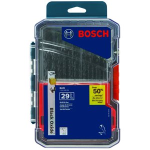 Juego De Brocas Bosch Bl29 De 29 Piezas De Óxido Negro Con Funda