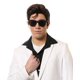 thumbnail image 1 of Peluca Culture King of Rock de fibra sintética negra, 1 of 1