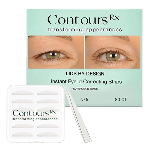 Tiras para párpados Contours Rx N°5 Transparentes 80 unidades