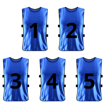 Set 5 Petos Numéricos para Adultos XL