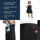 thumbnail image 4 of Hedley & Bennett Delantal de Chef Cruzado – Delantal de Cocina Profesional para Hombre y Mujer – 100 % Algodón Denim, 8 oz de tejido – Negro Abalón, 4 of 6