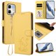 thumbnail image 2 of Infinix Hot 50i 4G Funda Billetera de Gato, Amarillo, 2 of 6