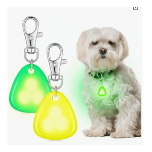 Genérico - Collar Para Mascotas Luz Led Patitas Perros Y Gatos Verde