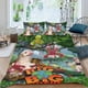 thumbnail image 2 of Es un Mundo Grande y Ancho Conjunto de sábanas temático, trío de piezas, cómodo y amigable con la piel, diseño único, regalo de decoración para el hogar para familiares, amigos y fans,135cm *200cm, 2 of 6