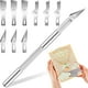 thumbnail image 1 of 1pc Craft Knife With 9PCS Exacto Knife Blades Refills (#11, 16, 17), Exacto Knife And Extra Blades For Beginners, Precision Hobby Knife For Carving Fondant, Scrapbooking, Stencils, 1 of 5
