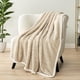 thumbnail image 2 of Manta PAVILIA Melange Cream Sherpa 130 x 150 cm para sofá, 2 of 9