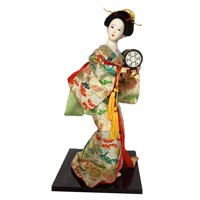 Magideal - Estatua Asiática, Muñeca Geisha Japonesa Con Kimono, Decoración Étnica Popular, Figura Coleccionable Tradicional, Muñeca Kabuki Para Tienda Y Oficina Estilo F