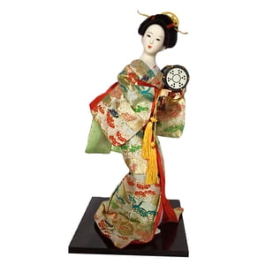Magideal - Estatua Asiática, Muñeca Geisha Japonesa Con Kimono, Decoración Étnica Popular, Figura Coleccionable Tradicional, Muñeca Kabuki Para Tienda Y Oficina Estilo F