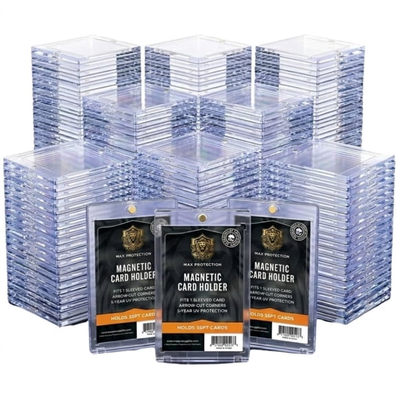 Porta Tarjetas Magnético Max Protection Paquete de 50 Ultra Transparente