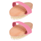 thumbnail image 1 of Cepillo corporal con cepillo seco, cerdas naturales suaves y firmes, cepillo exfoliante corporal, cepillo corporal con cepillo seco para masajes, 1 of 5