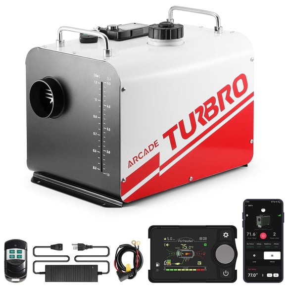 Calefactor diésel TURBRO H8BP 8 kW 12V/24V/110V con Bluetooth