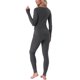 thumbnail image 3 of Conjunto de ropa interior térmica para mujer INSPIRE CHIC con mangas largas y agujeros para los pulgares y leggings para clima frío de invierno S Gris, 3 of 6