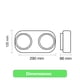 thumbnail image 5 of Lámpara Emergencia Led 9,6w Focos Orientables 720lm Sec Blanco, 5 of 6