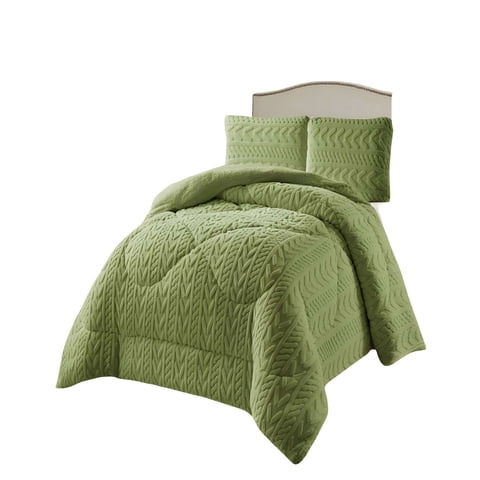 Genérico - Cobertor Sherpa Texturizado Rm 2 Plazas Verde