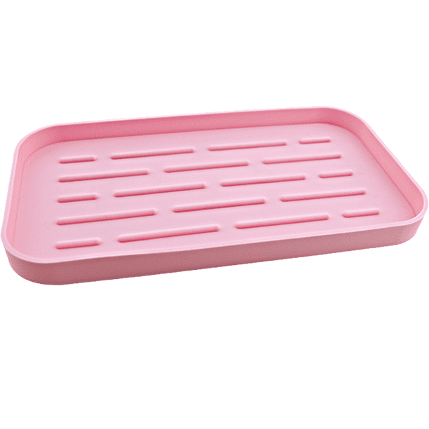 Soporte para esponjas: bandeja organizadora de silicona para fregadero de cocina, para esponjas, dispensadores de jabón y otros accesorios para lavavajillas.