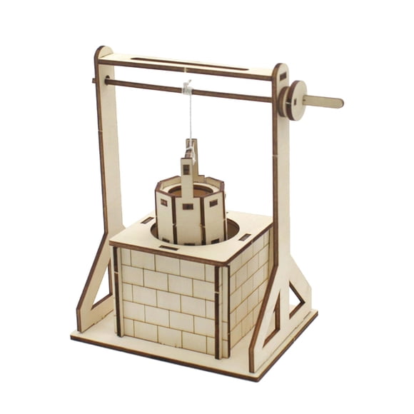 DIY Polea Bien Modelo Experimento Juguete Ensamblaje De Madera Rompecabezas 3D Para Niños