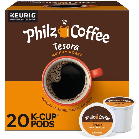 Café K-Cup® en cápsulas Philz Coffee Tesora, tostado medio, 20 unidades