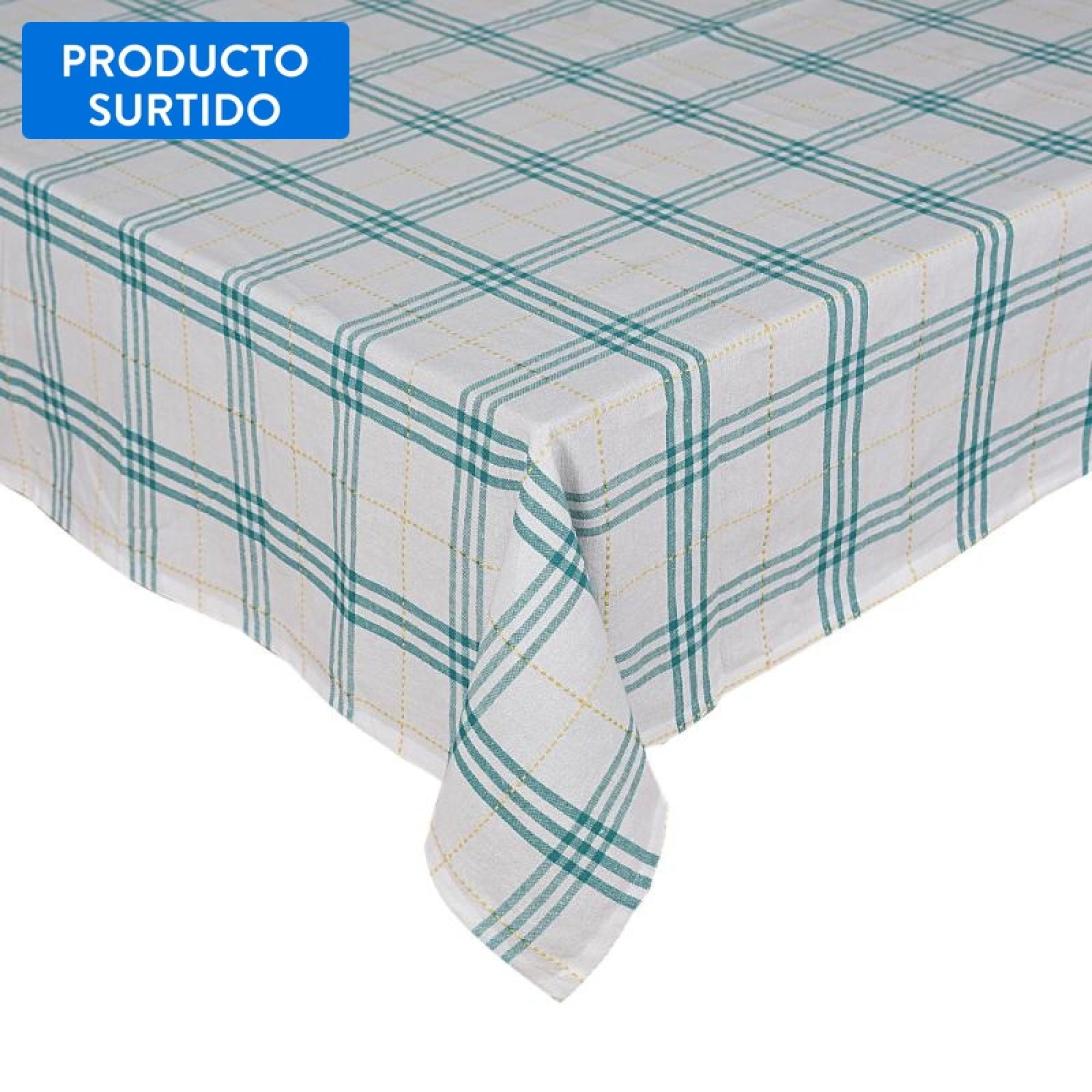 Mantel Con Diseno 150x150 Cuadrado Verde, Producto Surtido 1 Un Mainstays