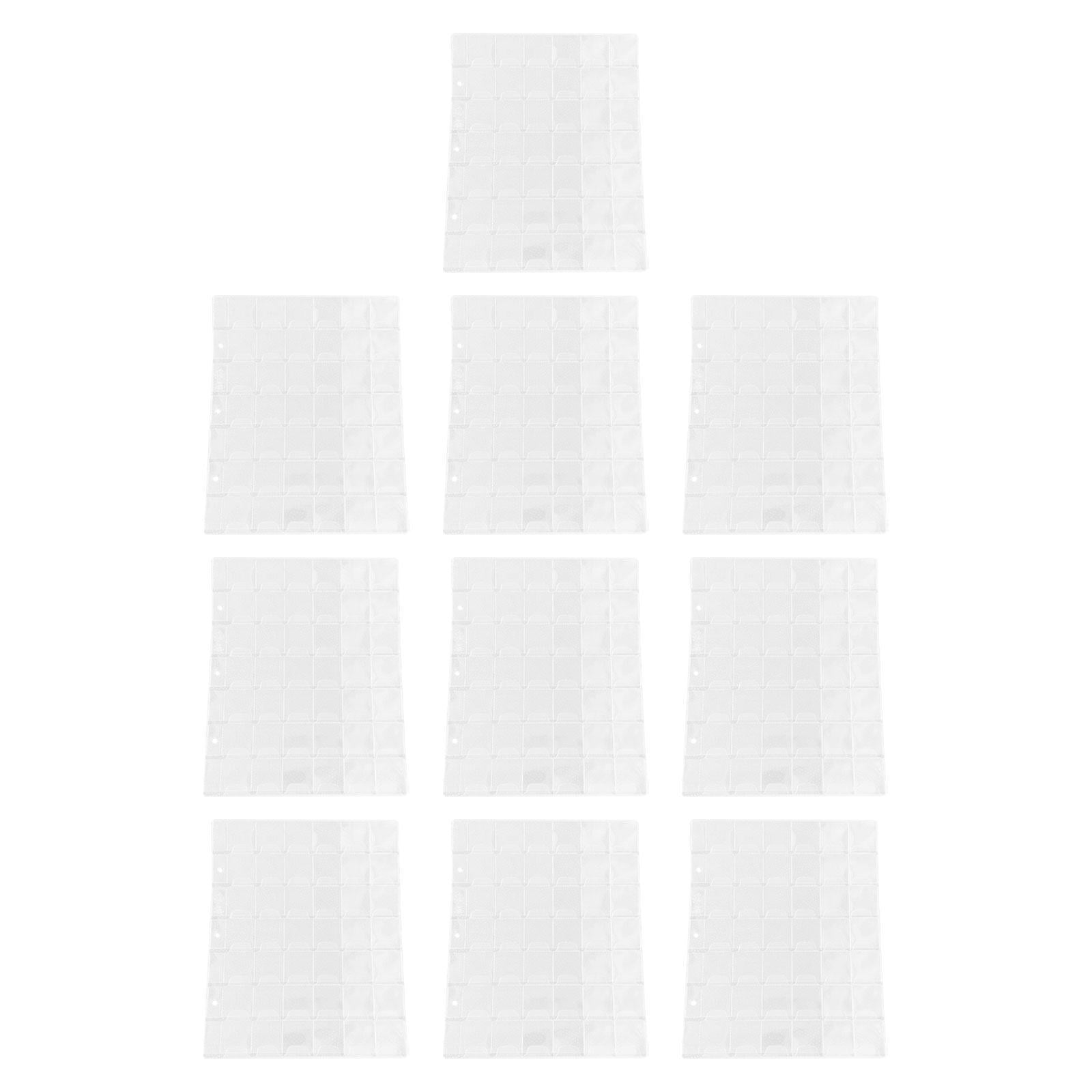 Bothyi - 10 Hojas, 42 Páginas De Bolsillo Para Monedas, Páginas De Álbum De Monedas, Páginas De Colección De Monedas De 3 Agujeros