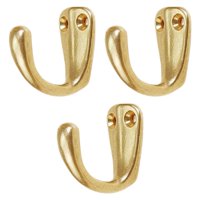 Magideal - 3 Uds Ganchos Multiusos Ganchos Para Abrigos Montaje En Pared Latón Versátil Fácil De Instalar Puerta De Entrada Colgadores Resistentes Para Colgar En Dorado