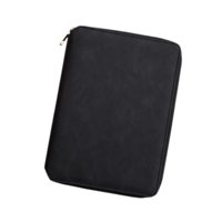 Magideal - Cuaderno De Bolsillo Con Cremallera, Cuaderno De Notas, Carpeta Para Reuniones, Diario, Carpeta De 6 Anillas, Cuaderno Para Viajes De Negocios, Profes Negro