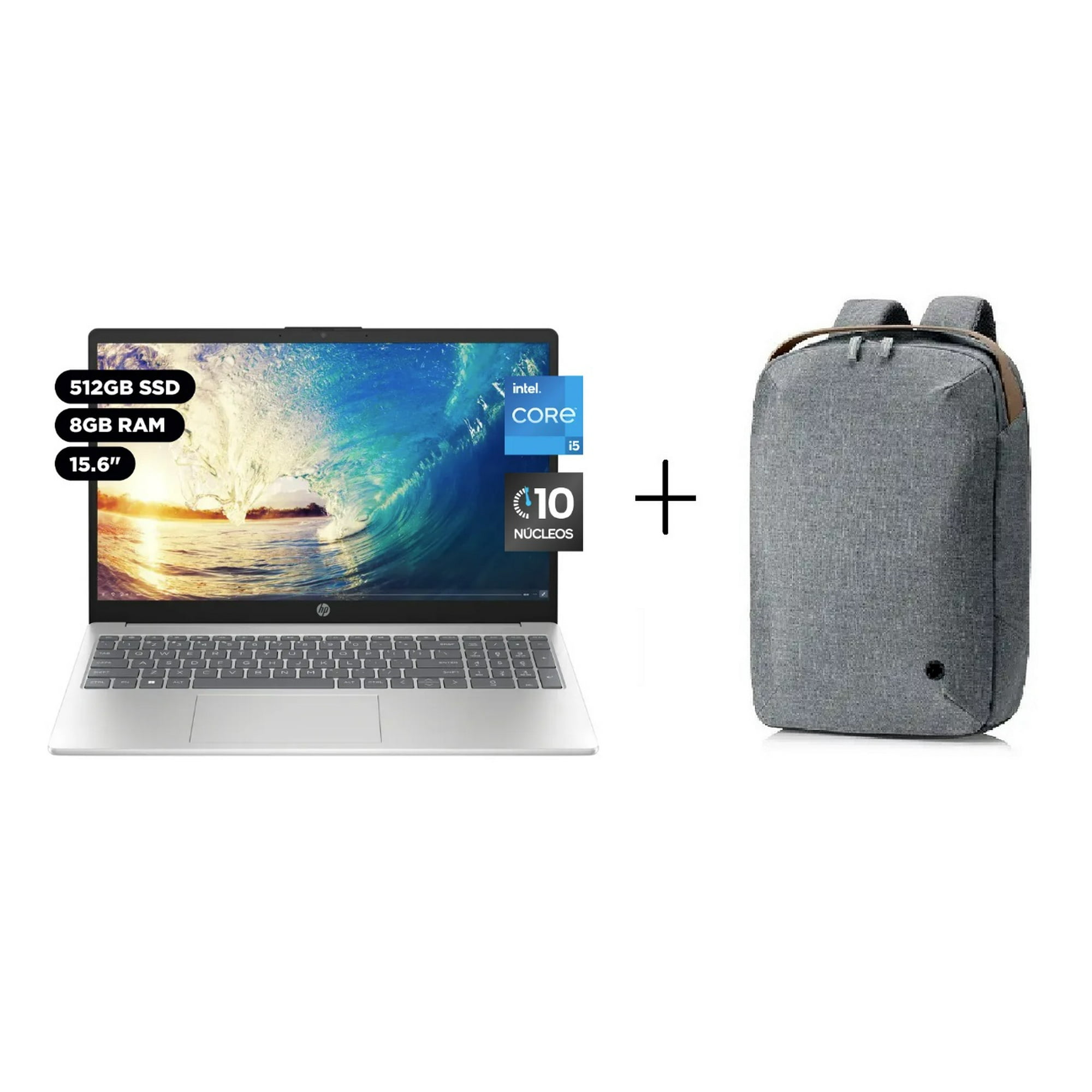 Notebook Hp Intel Core I5 12va Gen 8gb 512gb Ssd 15" W11 + Mochila