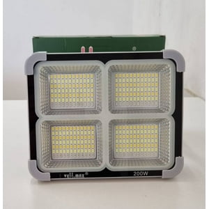 Vellmax - Proyector Solar Integrado V-Em-74200 200W 6500K 4000K 3000K Y Luz De Emergencia