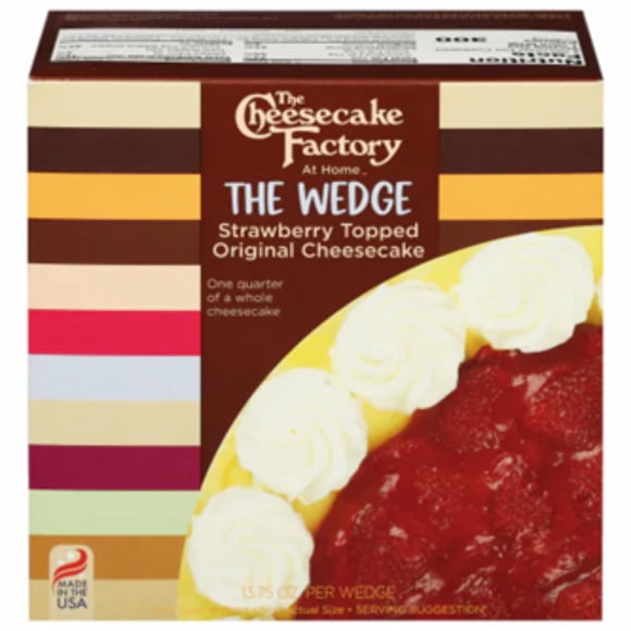 Cheesecake cobertura frutilla wedge - trozo, 390 g