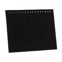 Magideal - Soporte De Exhibición De Collares Con 17 Ganchos, Escaparate, Bandeja De Joyería Independiente, Soporte De Almacenamiento De Mesa Para Vender Tobiller Terciopelo Negro