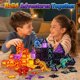 thumbnail image 2 of Dinosaur Toys Magnetic Tiles, 5 Movable Lava Dinosaur Toys, 2 of 3