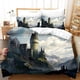 thumbnail image 1 of Harry Potter Fans Birthday Gift G Quilt Duvet Cover Set Kids Bed Linen3-Piece Bedding Set, 1 of 5