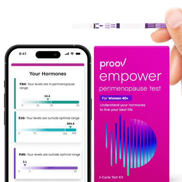Hormone Tracker Proov Empower para mujeres mayores de 30 a 40 años con 1 ciclo de prueba