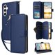 thumbnail image 4 of Funda Cartera con Cremallera y Correa para Samsung Galaxy S25 FE Soporte y Tarjetero Azul, 4 of 5