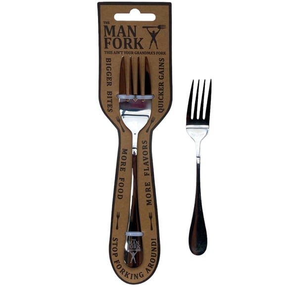 Tenedor The Man Fork de 22 cm de acero inoxidable